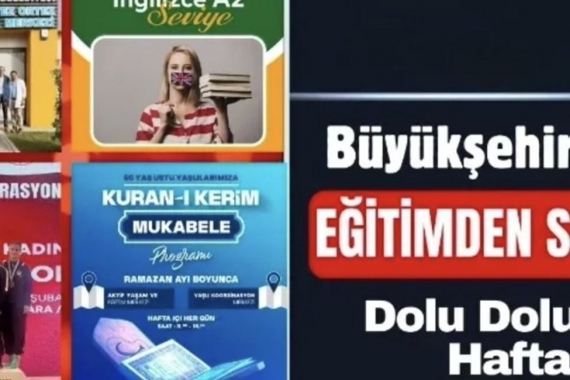 BÜYÜKŞEHİR’DEN EĞİTİMDEN SPORA DOLU DOLU BİR HAFTA