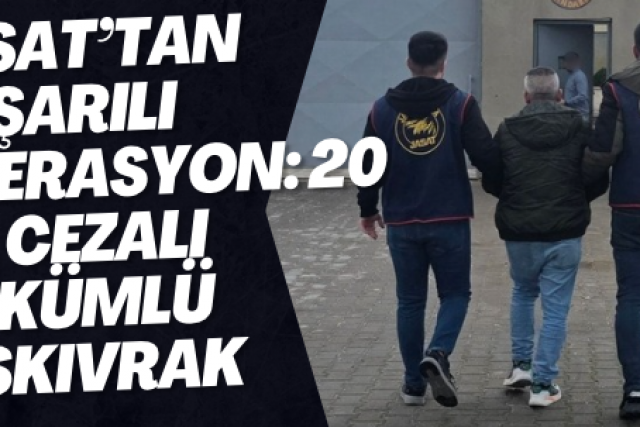 20 Yıllık hükümlü yakalandı