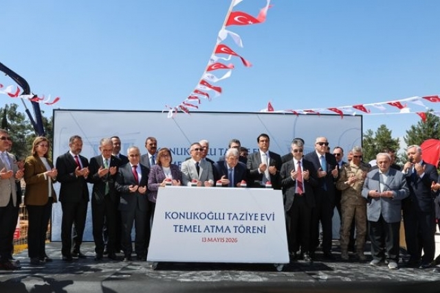 Konukoğlu Taziye Evi'nin temeli törenle atıldı