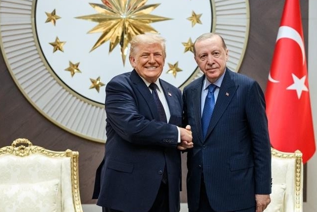 Beyaz Saray, Trump ile Cumhurbaşkanı Erdoğan’ın fotoğrafını paylaştı