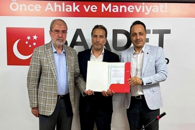 Gaziantep'te Saadet Partisi'ne yeni başkan