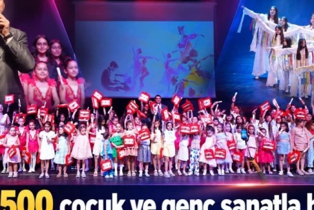 2 bin 500 çocuk ve genç sanatla buluştu