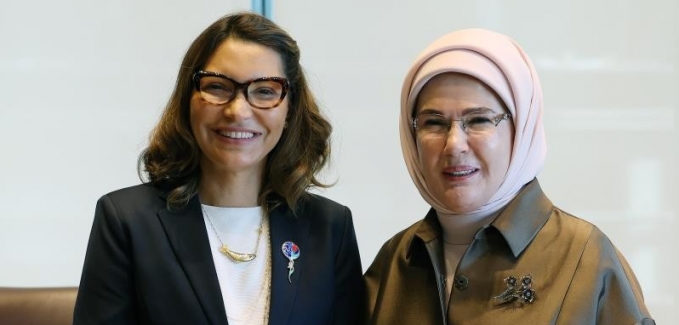 Emine Erdoğan, Brezilya Devlet Başkanı'nın eşi Silva ile görüştü