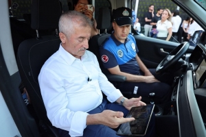 Tahmazoğlu, kamera ve dron destekli park denetimine katıldı