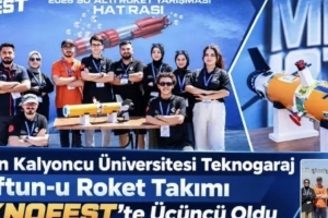 Hasan Kalyoncu Üniversitesi Teknogaraj Meftun-u Roket Takımı TEKNOFEST’te Üçüncü Oldu