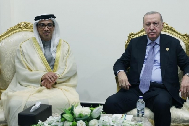 Cumhurbaşkanı Erdoğan, BAE Devlet Başkan Yardımcısı Al Nahyan ile görüştü