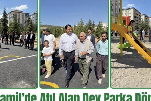 Şehitkamil’de atıl alan dev parka dönüştü