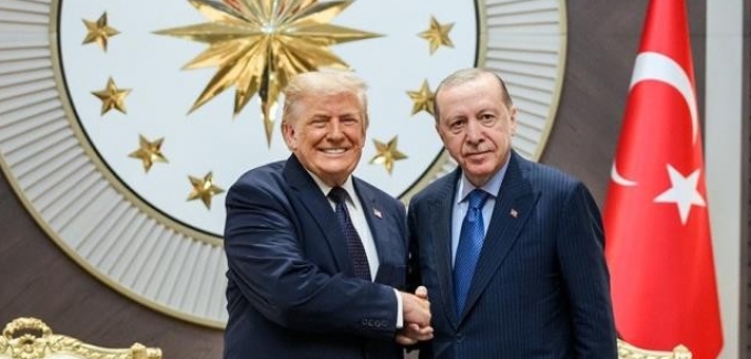 Beyaz Saray, Trump ile Cumhurbaşkanı Erdoğan’ın fotoğrafını paylaştı