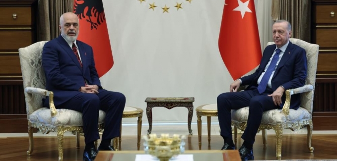 Cumhurbaşkanı Erdoğan, Arnavutluk Başbakanı Edi Rama ile görüştü