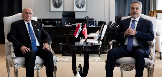 Bakan Fidan, Iraklı mevkidaşı ile bir araya geldi