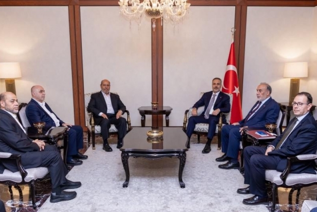 Bakan Fidan, Hamas Siyasi Büro Şefi Hayye’yi kabul etti