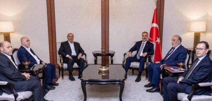 Bakan Fidan, Hamas Siyasi Büro Şefi Hayye’yi kabul etti