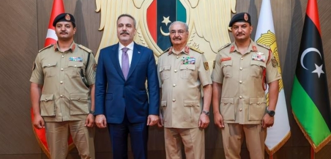 Bakan Fidan, Libya Ulusal Ordusu Genel Komutanı Hafter ile görüştü