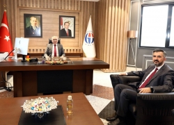 Rektör Doğan, Prof. Dr. Necip Fazıl Yılmaz’ı Kabul Etti