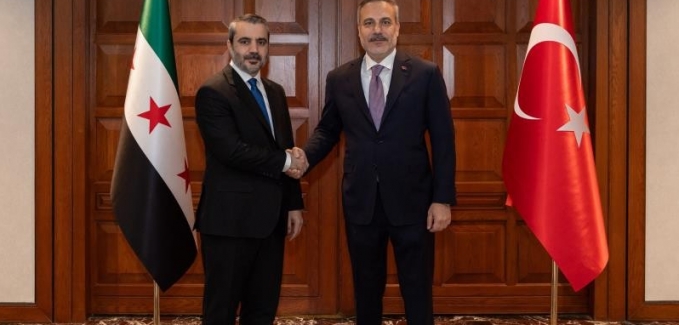 Bakan Fidan, Suriyeli mevkidaşı Şeybani ile görüştü