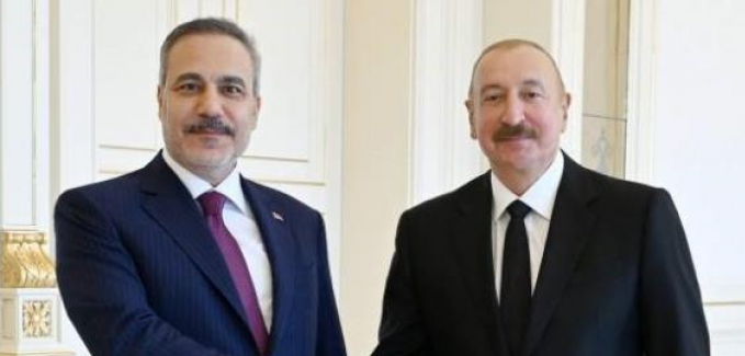 Bakan Fidan, Azerbaycan Cumhurbaşkanı Aliyev ile görüştü