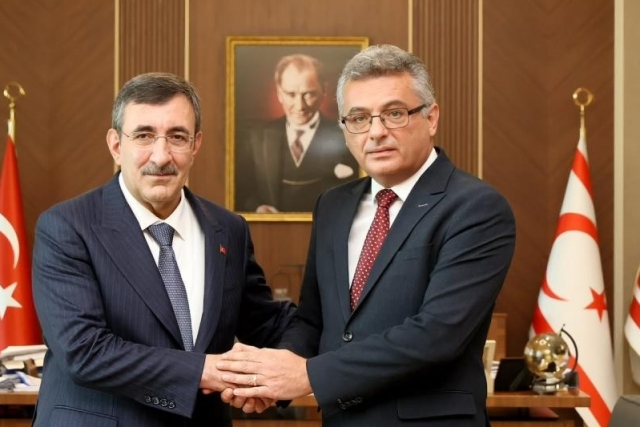KKTC Cumhurbaşkanı Erhürman, Cumhurbaşkanı Yardımcısı Yılmaz ile görüştü