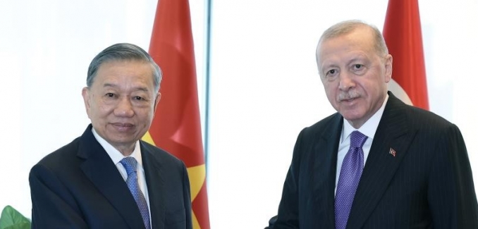 Cumhurbaşkanı Erdoğan, Vietnam Devlet Başkanı Lam ile görüştü