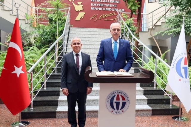 TBMM Başkanı Numan Kurtulmuş, GAÜN Rektörlüğünü ziyaret etti.