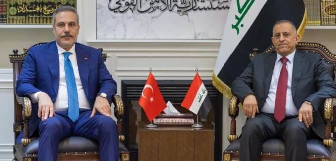 Bakan Fidan, Irak Ulusal Güvenlik Müsteşarı Abbudi ile bir araya geldi