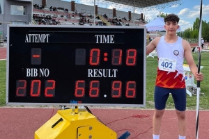 ADİL SANİ KONUKOĞLU SPOR LİSESİ ÖĞRENCİSİ CİRİT ATMADA TÜRKİYE ŞAMPİYONU OLDU