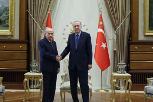 Cumhurbaşkanı Erdoğan, MHP lideri Devlet Bahçeli’yi kabul etti