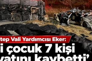 Gaziantep Vali Yardımcısı Eker: "2’si çocuk 7 kişi hayatını kaybetti"